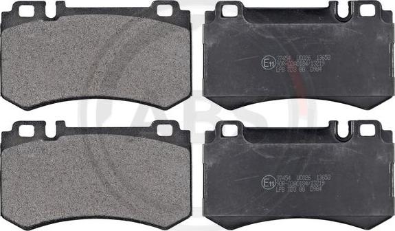 A.B.S. 37454 - Brake Pad Set, disc brake autospares.lv