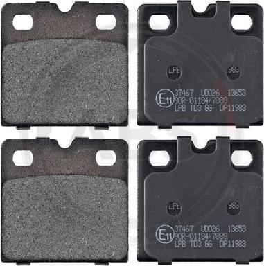 A.B.S. 37467 - Brake Pad Set, disc parking brake autospares.lv