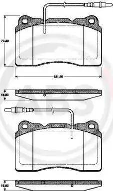 A.B.S. 37408 - Brake Pad Set, disc brake autospares.lv