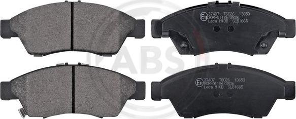 A.B.S. 37407 - Brake Pad Set, disc brake autospares.lv