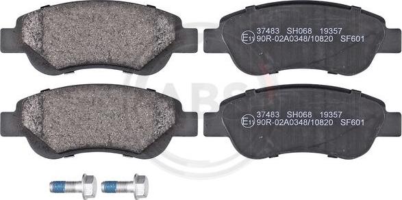 A.B.S. 37483 - Brake Pad Set, disc brake autospares.lv