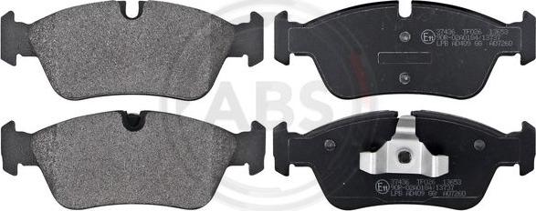 A.B.S. 37436 - Brake Pad Set, disc brake autospares.lv