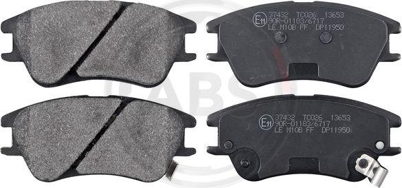 A.B.S. 37432 - Brake Pad Set, disc brake autospares.lv