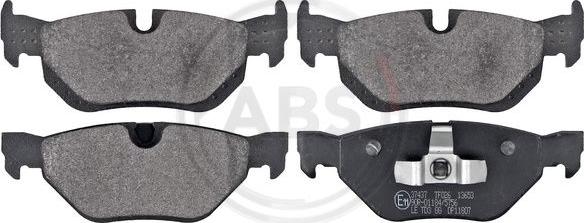 A.B.S. 37437 - Brake Pad Set, disc brake autospares.lv