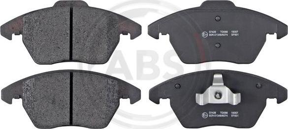 A.B.S. 37429 - Brake Pad Set, disc brake autospares.lv