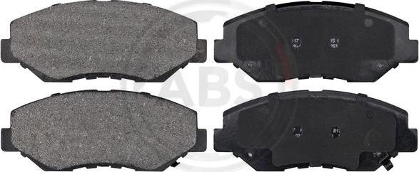 A.B.S. 37424 - Brake Pad Set, disc brake autospares.lv