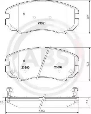 Parts-Mall PKA-051 - Brake Pad Set, disc brake autospares.lv