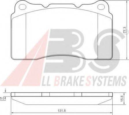 A.B.S. 37479 OE - Brake Pad Set, disc brake autospares.lv