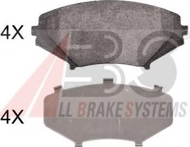 A.B.S. 37472 OE - Brake Pad Set, disc brake autospares.lv