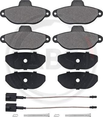 A.B.S. 37595 - Brake Pad Set, disc brake autospares.lv