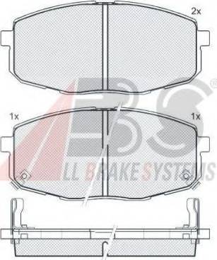 A.B.S. 37592 OE - Brake Pad Set, disc brake autospares.lv