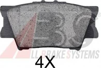 A.B.S. 37545 OE - Brake Pad Set, disc brake autospares.lv