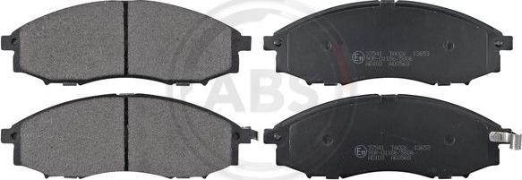 A.B.S. 37541 - Brake Pad Set, disc brake autospares.lv