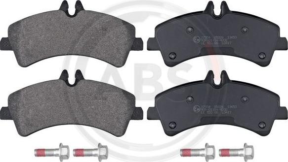 A.B.S. 37554 - Brake Pad Set, disc brake autospares.lv