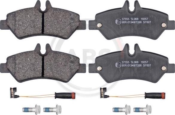 A.B.S. 37555 - Brake Pad Set, disc brake autospares.lv