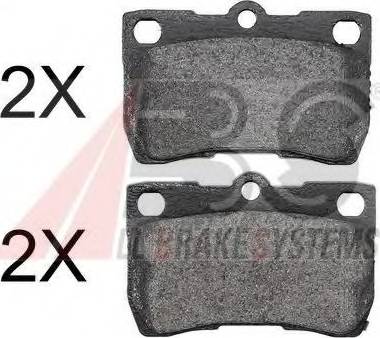 A.B.S. 37556 OE - Brake Pad Set, disc brake autospares.lv