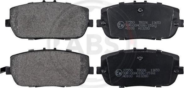 A.B.S. 37550 - Brake Pad Set, disc brake autospares.lv