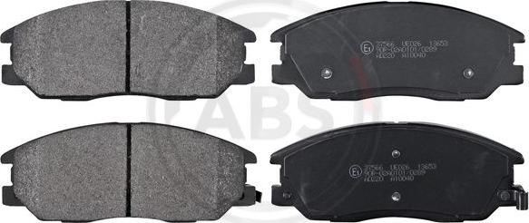 A.B.S. 37566 - Brake Pad Set, disc brake autospares.lv