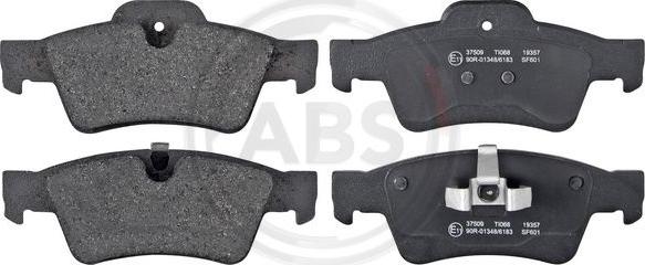 A.B.S. 37509 - Brake Pad Set, disc brake autospares.lv