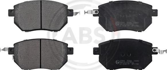 A.B.S. 37504 - Brake Pad Set, disc brake autospares.lv