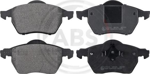 A.B.S. 37514 - Brake Pad Set, disc brake autospares.lv