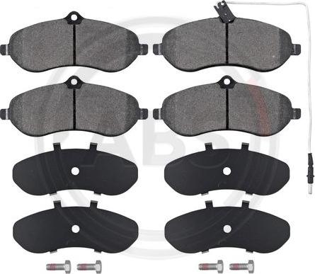 A.B.S. 37589 - Brake Pad Set, disc brake autospares.lv