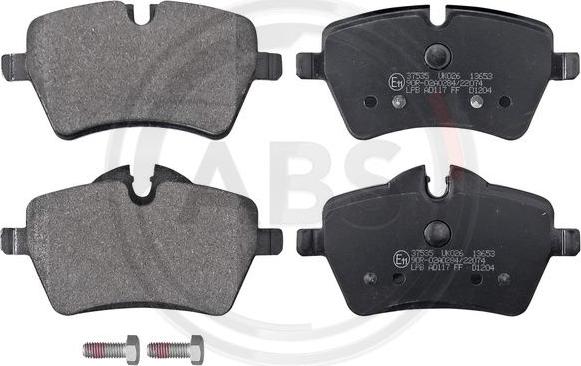 A.B.S. 37535 - Brake Pad Set, disc brake autospares.lv