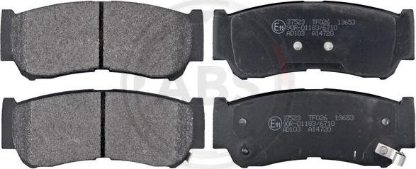 A.B.S. 37523 - Brake Pad Set, disc brake autospares.lv