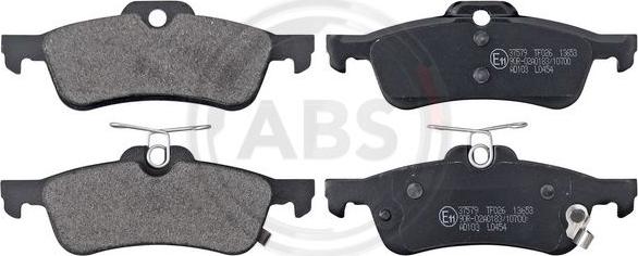 A.B.S. 37579 - Brake Pad Set, disc brake autospares.lv