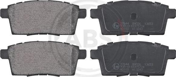 A.B.S. 37644 - Brake Pad Set, disc brake autospares.lv