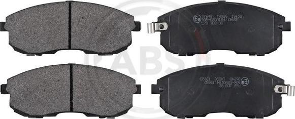 A.B.S. 37648 - Brake Pad Set, disc brake autospares.lv