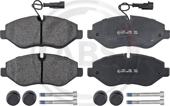 A.B.S. 37659 - Brake Pad Set, disc brake autospares.lv