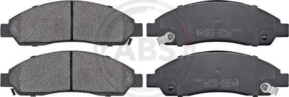 A.B.S. 37654 - Brake Pad Set, disc brake autospares.lv