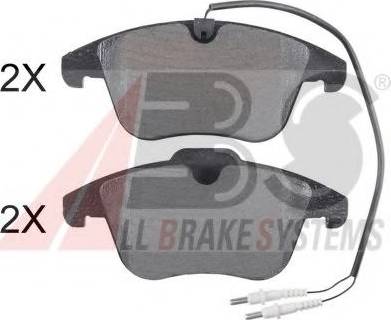 A.B.S. 37655 OE - Brake Pad Set, disc brake autospares.lv