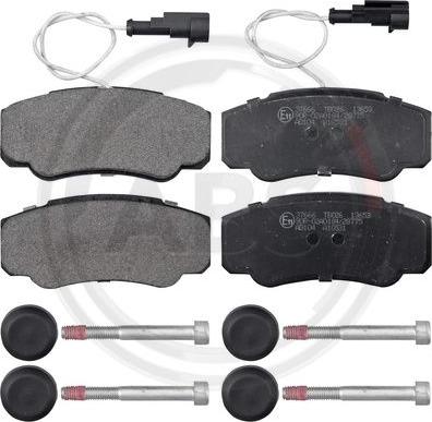 A.B.S. 37666 - Brake Pad Set, disc brake autospares.lv