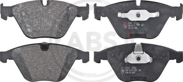 A.B.S. 37667 - Brake Pad Set, disc brake autospares.lv