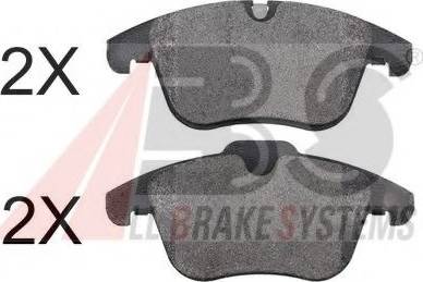 A.B.S. 37686 OE - Brake Pad Set, disc brake autospares.lv