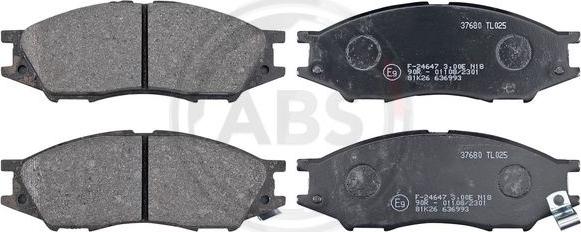 A.B.S. 37680 - Brake Pad Set, disc brake autospares.lv