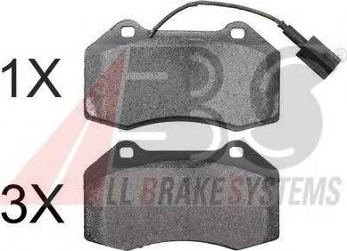 A.B.S. 37688 OE - Brake Pad Set, disc brake autospares.lv