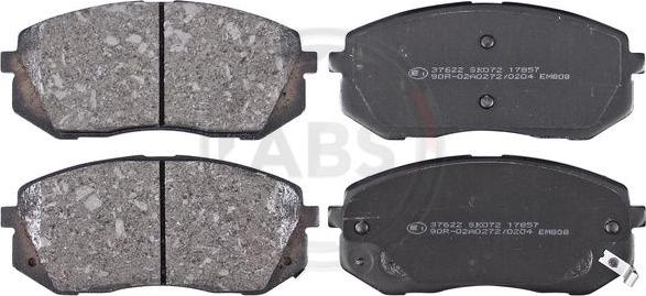 A.B.S. 37622 - Brake Pad Set, disc brake autospares.lv