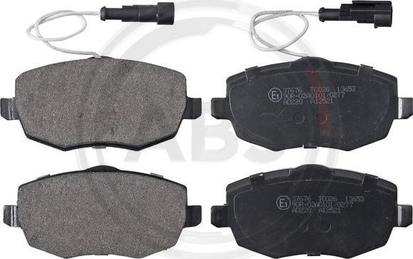 A.B.S. 37676 - Brake Pad Set, disc brake autospares.lv