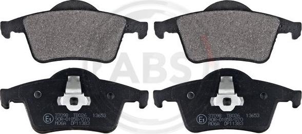 A.B.S. 37098 - Brake Pad Set, disc brake autospares.lv