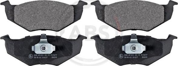 A.B.S. 37092 - Brake Pad Set, disc brake autospares.lv