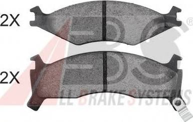 A.B.S. 37043 OE - Brake Pad Set, disc brake autospares.lv