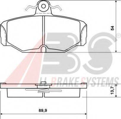 A.B.S. 37061 OE - Brake Pad Set, disc brake autospares.lv