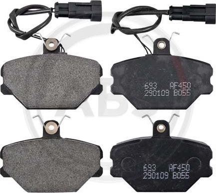 A.B.S. 37001 - Brake Pad Set, disc brake autospares.lv