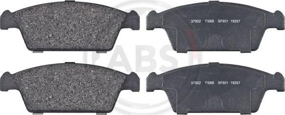 A.B.S. 37002 - Brake Pad Set, disc brake autospares.lv