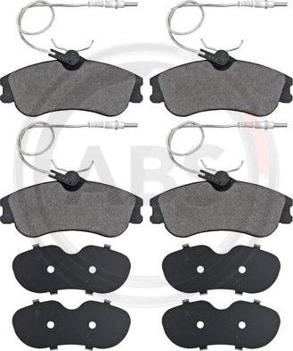 A.B.S. 37016 - Brake Pad Set, disc brake autospares.lv