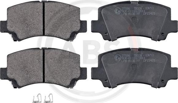 A.B.S. 37086 - Brake Pad Set, disc brake autospares.lv