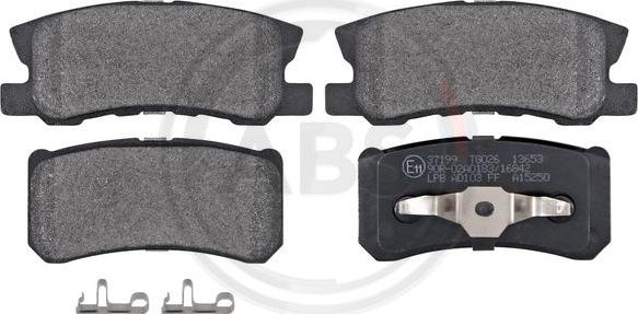 A.B.S. 37199 - Brake Pad Set, disc brake autospares.lv